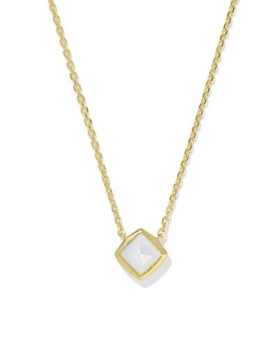 Alani 18k Gold Vermeil Pendant Necklace Ivory Mother-of-Pearl