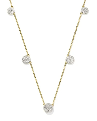Kristen 18k Gold Vermeil Strand Necklace in White Topaz