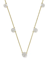 Kristen 18k Gold Vermeil Strand Necklace in White Topaz