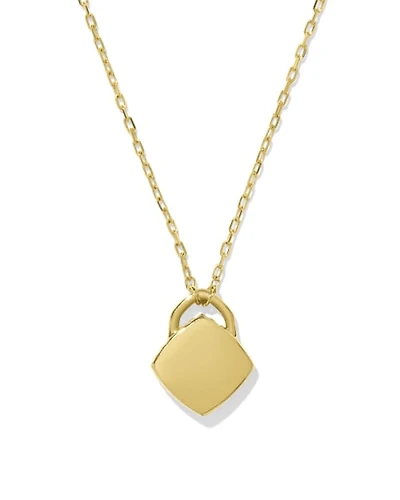 Miles Padlock Necklace 18k Gold Vermeil