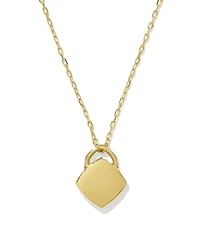 Miles Padlock Necklace 18k Gold Vermeil