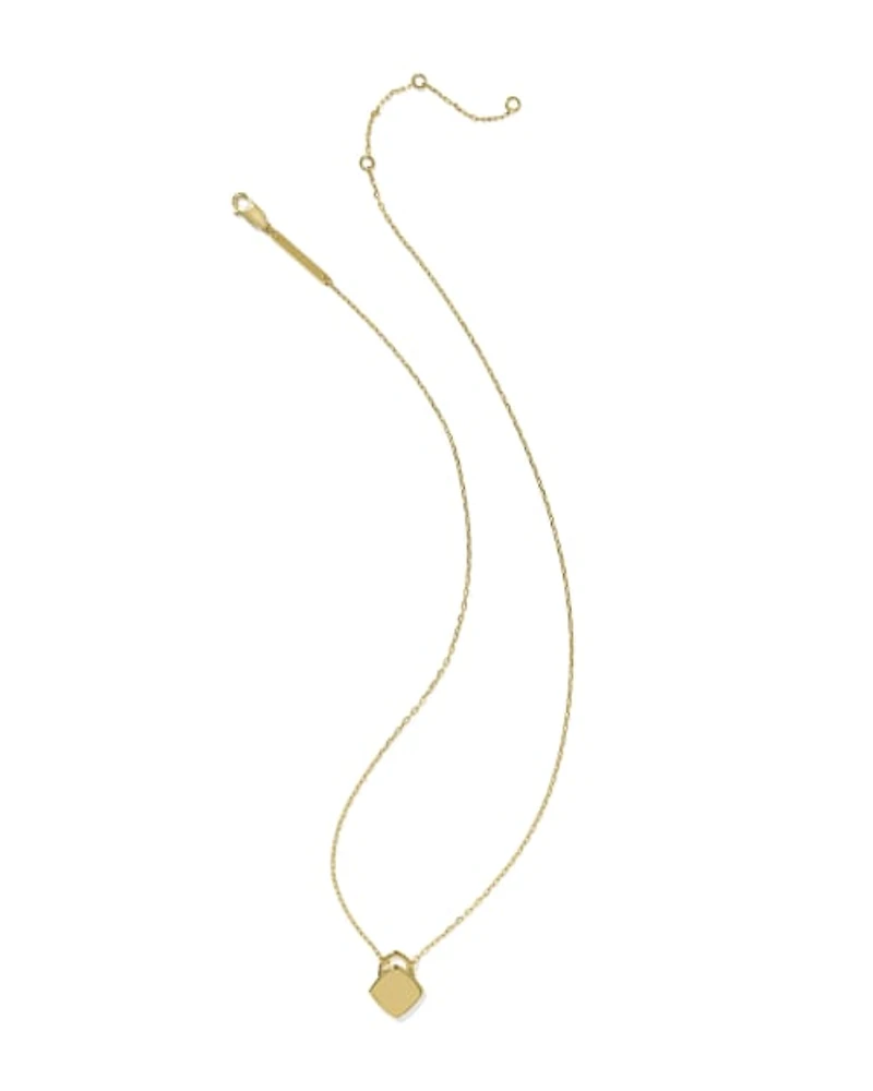 Miles Padlock Necklace 18k Gold Vermeil