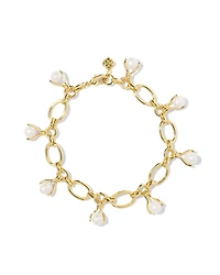 Ashton Gold Pearl Chain Bracelet in Freshwater Cultured Pearl