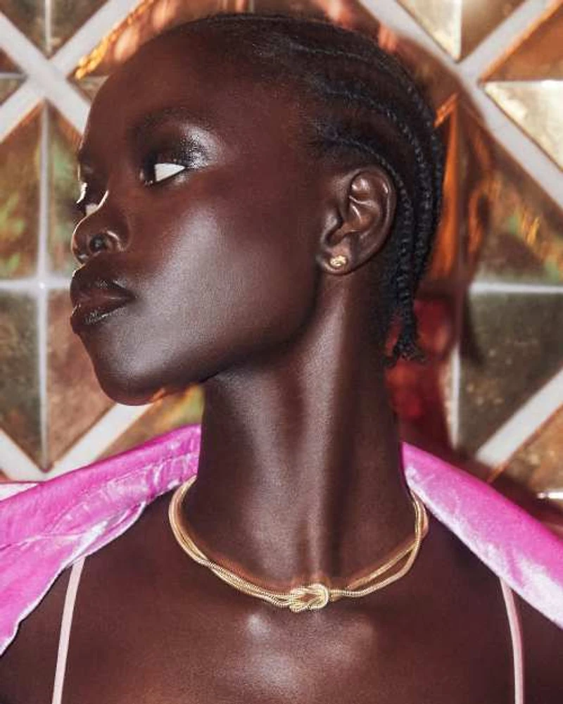 Annie Stud Earrings Mixed Metal