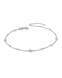 0.12 ct Michelle 14k White Gold Delicate Bracelet in White Diamond