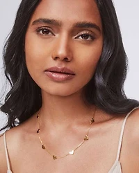 Ari Heart Strand Necklace in Sterling Silver