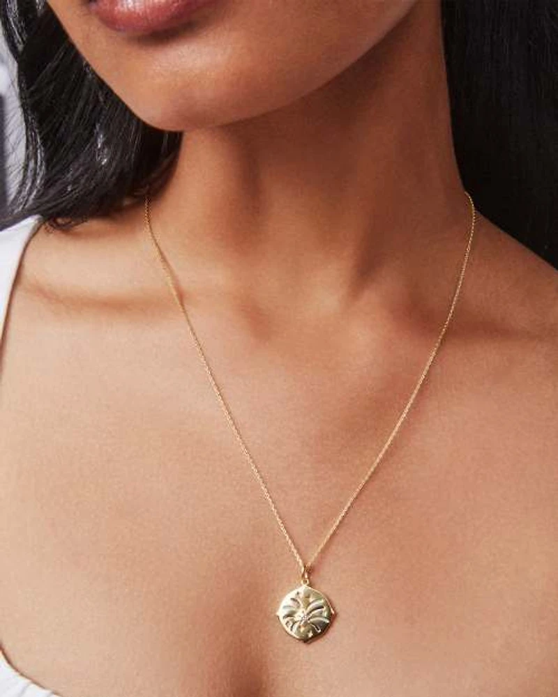 Celebration 18k Yellow Gold Vermeil Charm White Sapphire