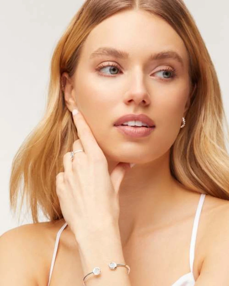 Davis Sterling Silver Small Cuff Bracelet in Turquoise