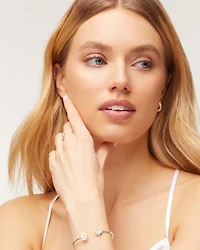 Davis Sterling Silver Small Cuff Bracelet in Turquoise