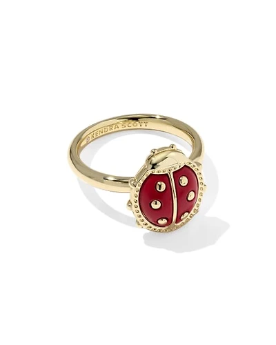Ladybug Band Ring