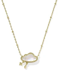 Celeste Cloud Gold Short Pendant Necklace