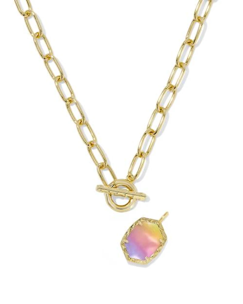 Daphne Convertible Gold Link and Chain Necklace