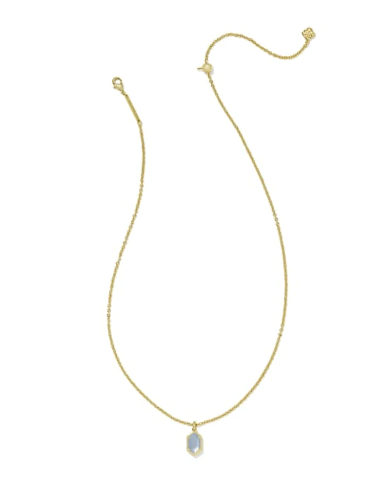 Hallie Gold Short Pendant Necklace