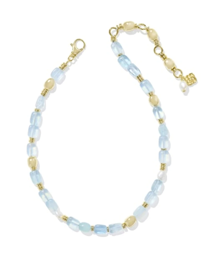 Melody Gold Beaded Strand Necklace