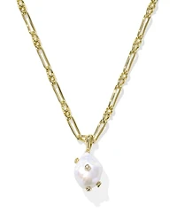 Melody Silver Small Long Pendant Necklace Freshwater Cultured Pearl