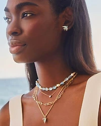 Melody Gold Beaded Strand Necklace