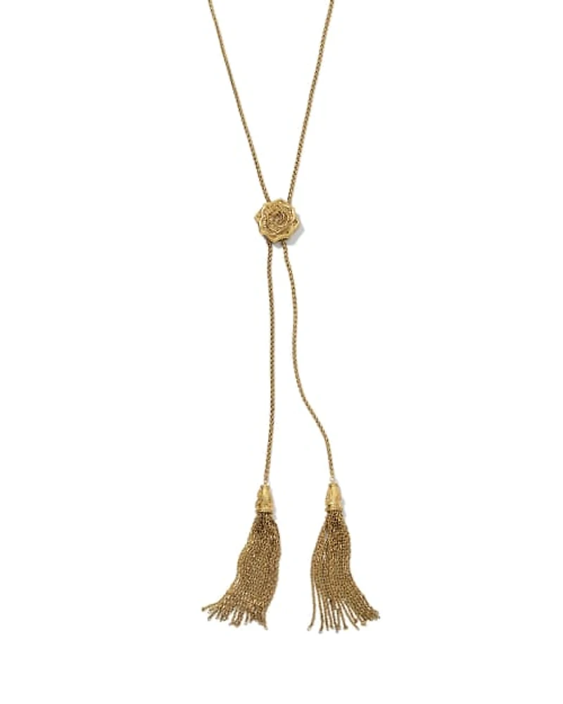 Ansel Rose Bolo Necklace