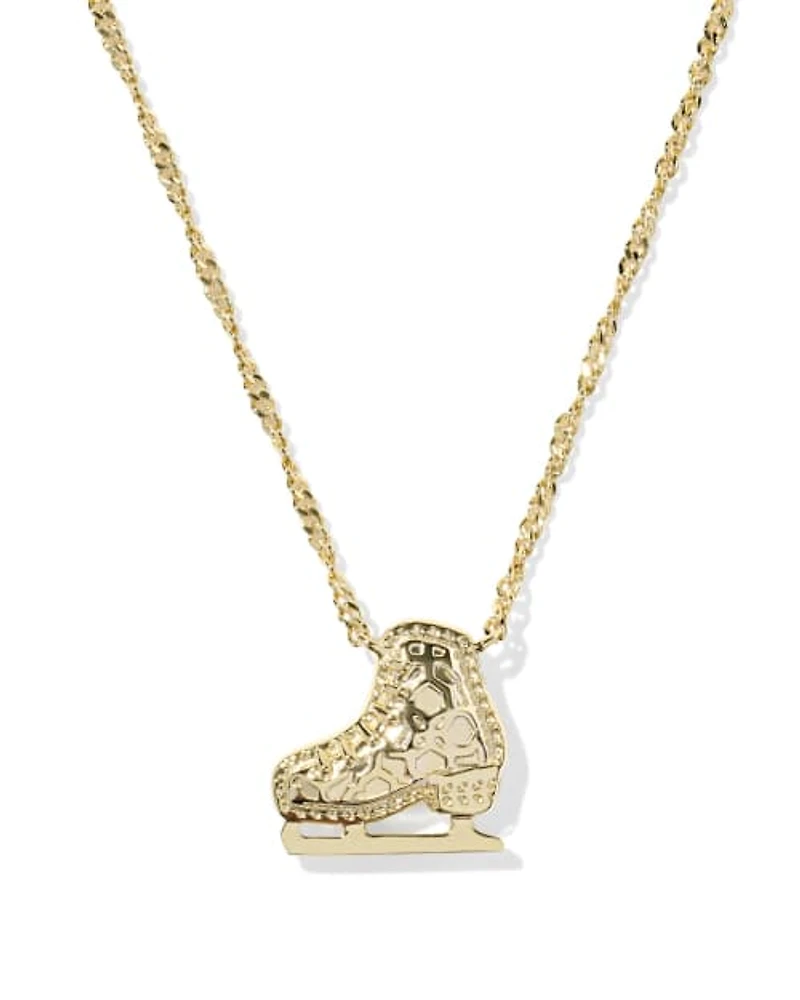 Ice Skate Short Pendant Necklace