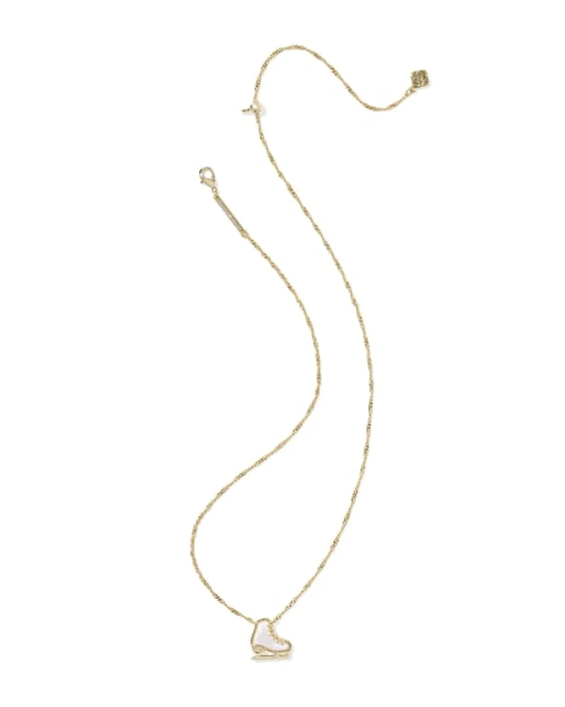Ice Skate Short Pendant Necklace