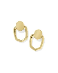 Kaia Gold Open Frame Earrings