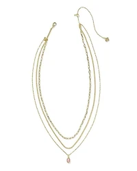 Mini Elisa Gold Triple Strand Necklace