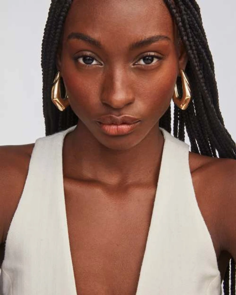 Kaia Silver Hoop Earrings