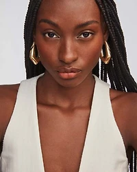 Kaia Silver Hoop Earrings