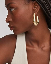 Kaia Silver Hoop Earrings