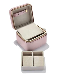 Small Zip Jewelry Case in Blush Pink