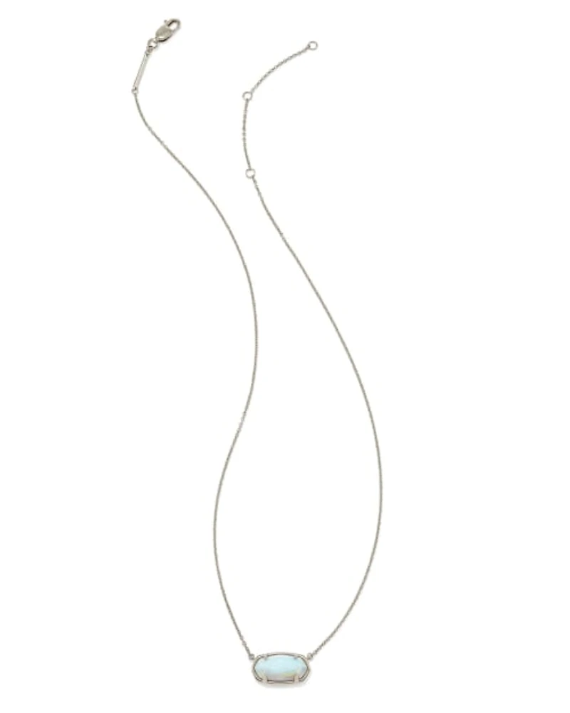 Elisa Sterling Silver Pendant Necklace in Ivory Mother-of-Pearl