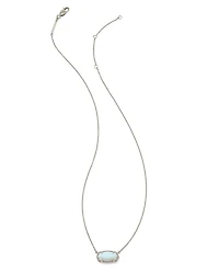 Elisa Sterling Silver Pendant Necklace in Ivory Mother-of-Pearl