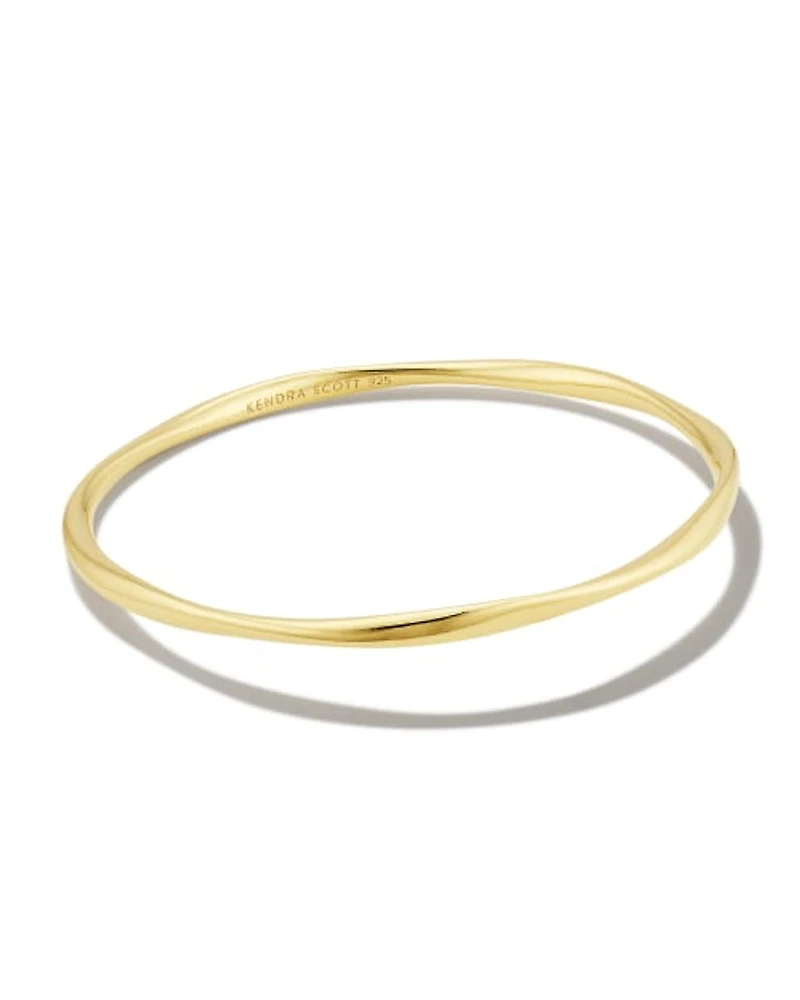 Aspen Bangle Bracelet 18k Gold Vermeil