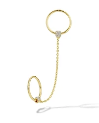 Bristol 18k Gold Vermeil Ear Cuff Set White Sapphire