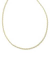 Mini Paperclip Chain Necklace 18k Gold Vermeil