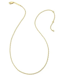 Mini Paperclip Chain Necklace 18k Gold Vermeil