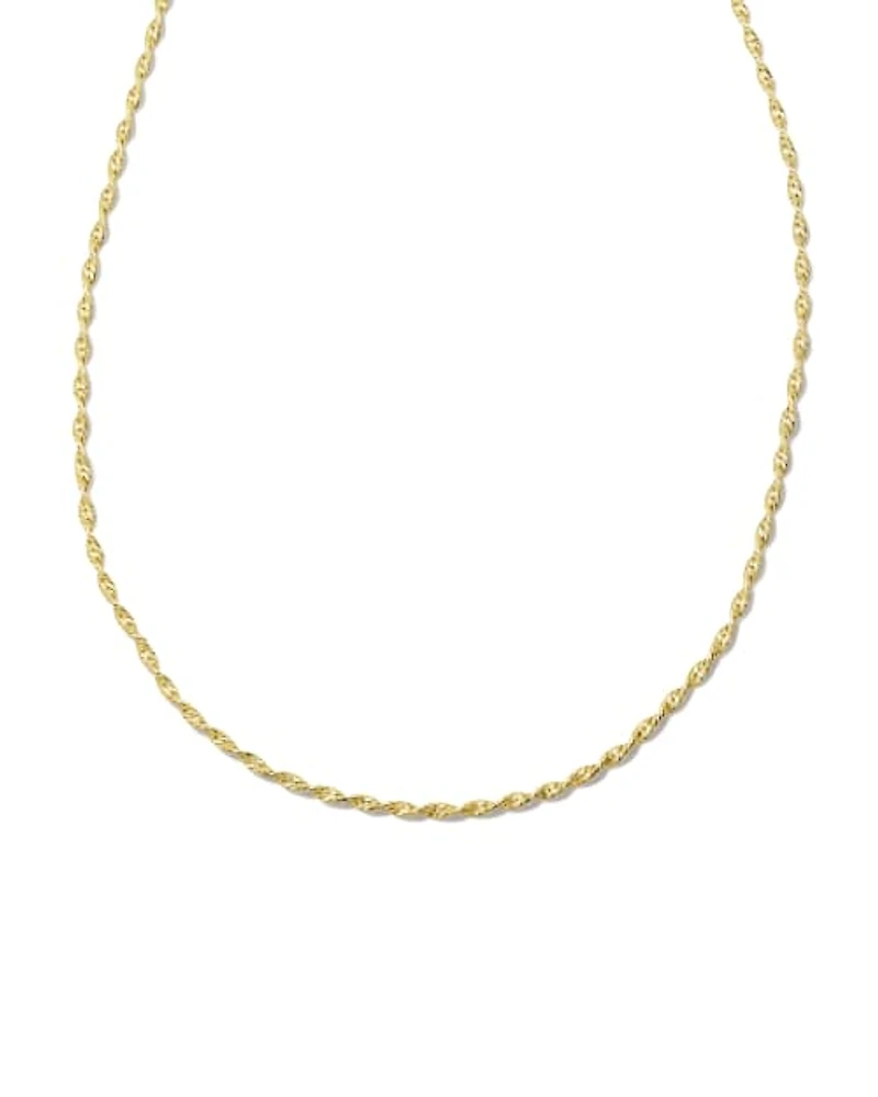 Twisted Victorian Chain Necklace 18k Gold Vermeil