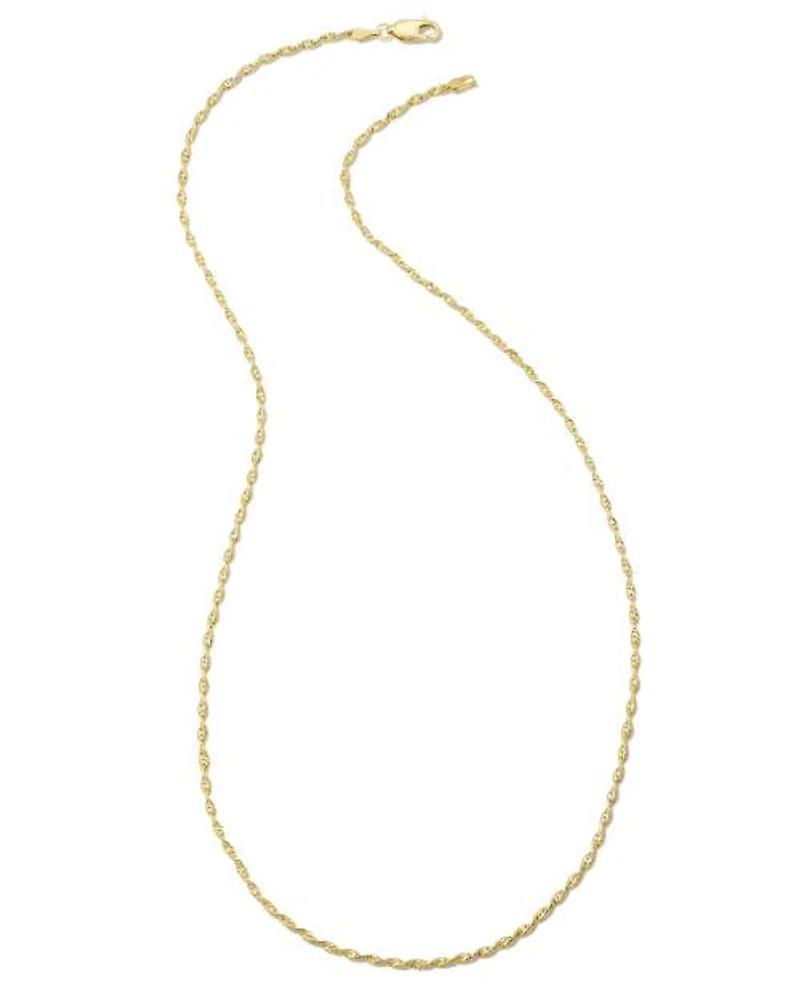 Twisted Victorian Chain Necklace 18k Gold Vermeil