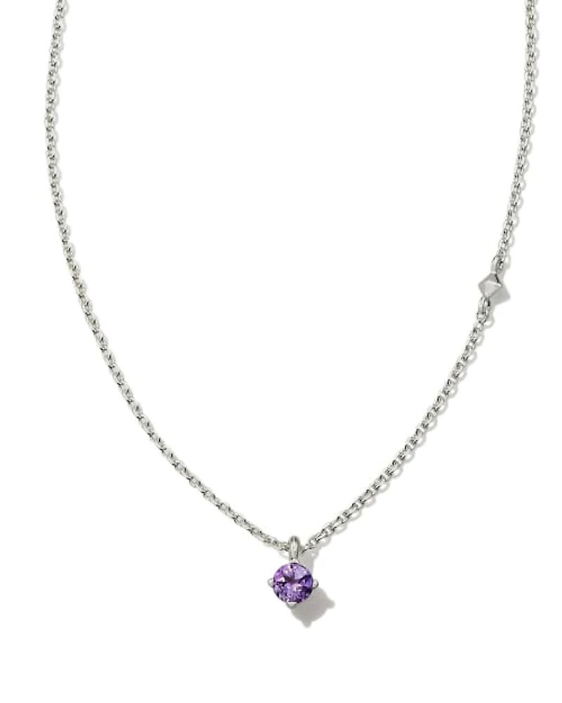 Maisie Sterling Silver Pendant Necklace Amethyst