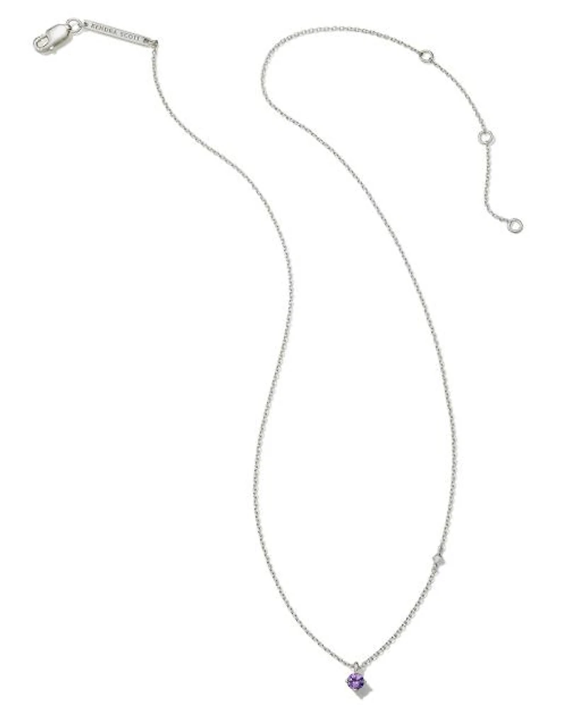 Maisie Sterling Silver Pendant Necklace Amethyst