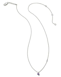 Maisie Sterling Silver Pendant Necklace Amethyst
