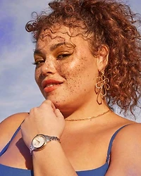 Layne Metal Statement Earrings Gold