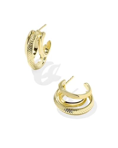 Miranda 18k Gold Vermeil Convertible Hoop Earrings