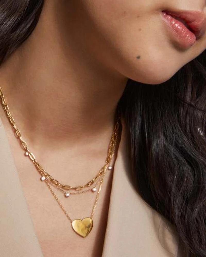 Mackenzie Sterling Silver Heart Pendant Necklace