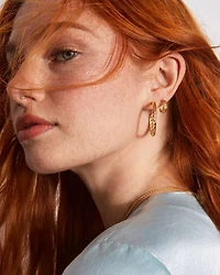 Miranda 18k Gold Vermeil Hoop Earrings