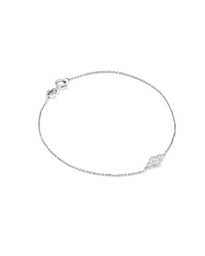 Abbie 14k Gold Pave Delicate Chain Bracelet