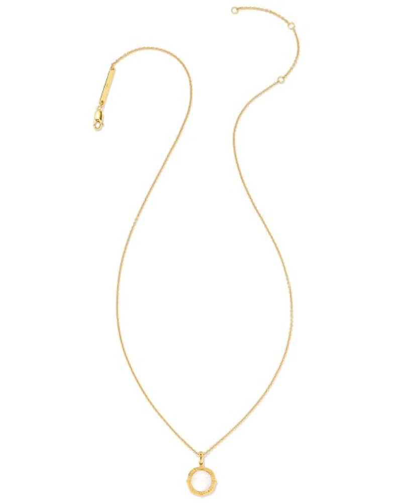 Sage 18k Gold Vermeil Pendant Necklace Ivory Mother-of-Pearl