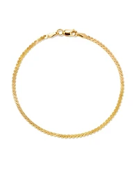 Serpentine Chain Bracelet 18k Gold Vermeil