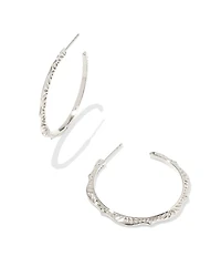 Sophee Hoop Earrings in Sterling Silver
