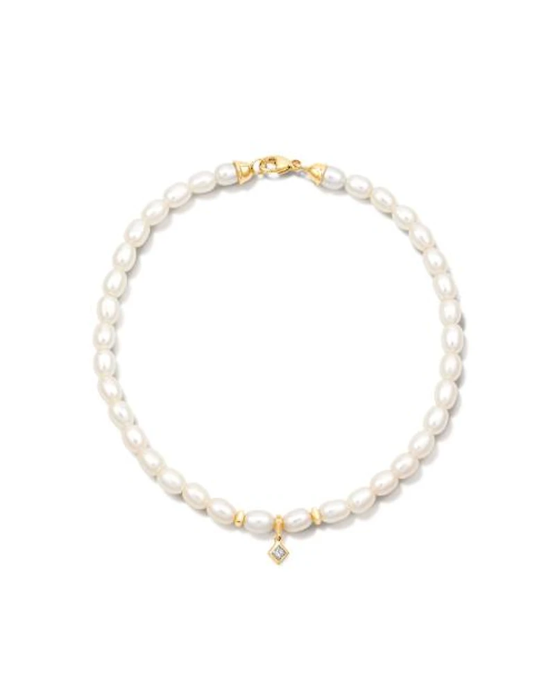 Michelle 14k Yellow Gold Pearl Bracelet Freshwater Cultured