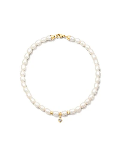 Michelle 14k Yellow Gold Pearl Bracelet Freshwater Cultured